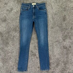 CQY KEE High Rise Skinny Jeans Medium Wash Blue Denim Size 30 USA Made